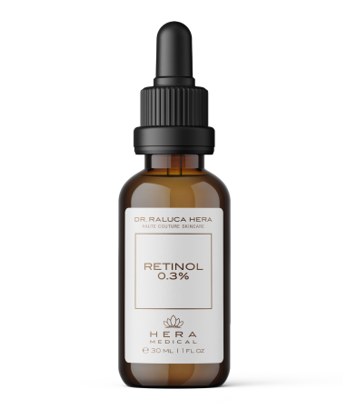 Cosmetice - SER RETINOL 0.3% – Ser facial anti-aging cu Retinol pur, Acid Hialuronic și Provitamina B5