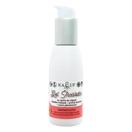 Afectiuni Frecvente - Gel Încălzitor KASUF cu Venin de Viperă, Tămâie, Arnica și Untul Pământului, 100 ml