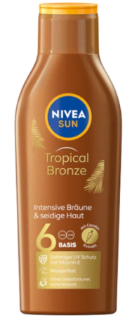 Afectiuni Frecvente - NIVEA Sun Carotene SPF6 200 ml – Loțiune pentru corp cu protecție solară redusă și efect de intensificare a bronzului