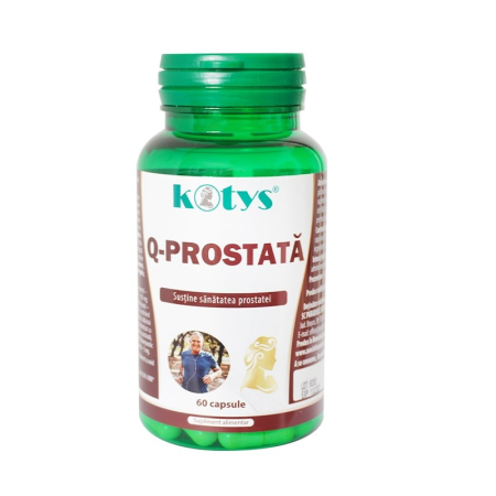 Sănătatea bărbaților - Q-Prostata Kotys cu palmier-pitic, prun-african, zinc și seleniu, 60 capsule – susținerea sănătății prostatei și confortului urinar
