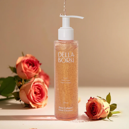 Cosmetice - DELLA BORN Gel de Curățare cu Colagen și Trandafir
