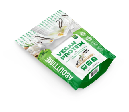 Abouttime Vegan Protein Proteina Vegana Cu Aroma Naturala De Vanilie, 985.6 G [1]