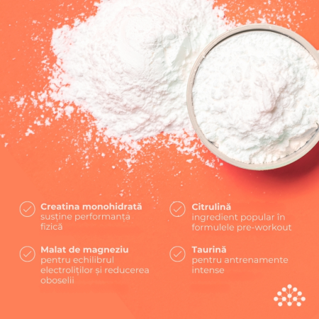 Neutrient Creatină Avansată M + Taurină + Citrulină + Magneziu (524g) [2]