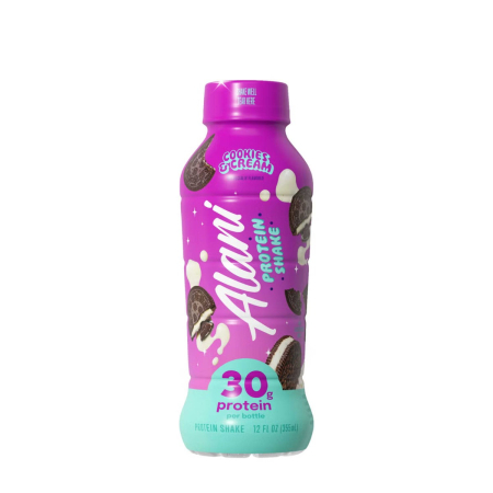 Suplimente alimentare - Alani Nu Protein Shake Cookies & Cream Flavor, Shake Proteic Cu Aroma De Biscuiti Si Frisca, 355 Ml