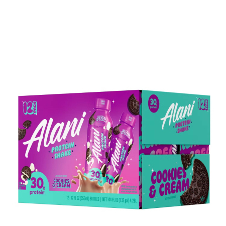Alani Nu Protein Shake Cookies & Cream Flavor, Shake Proteic Cu Aroma De Biscuiti Si Frisca, 355 Ml [1]