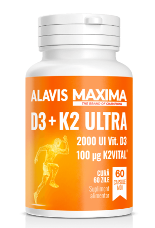 Articulații - ALAVIS™ MAXIMA D3+K2 ULTRA, 60 CAPSULE MOI