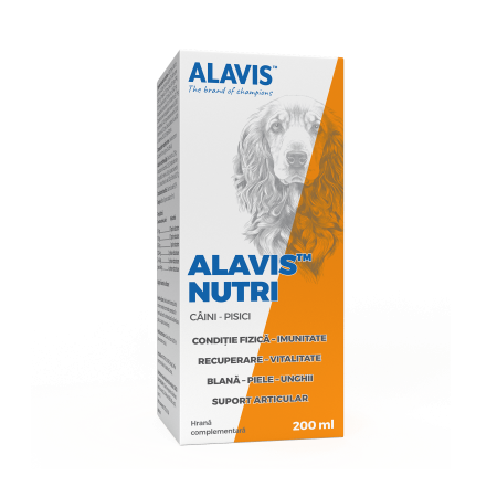 Îngrijire și Suplimente Animale - ALAVIS™ Nutri 200 ml – Ulei de somon premium cu multivitamine și minerale pentru câini și pisici