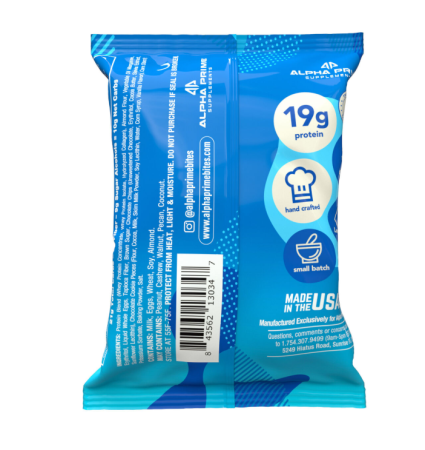 Alpha Prime Prajitura Proteica Cu Aroma De Fursec Cu Ciocolata, 65g [2]