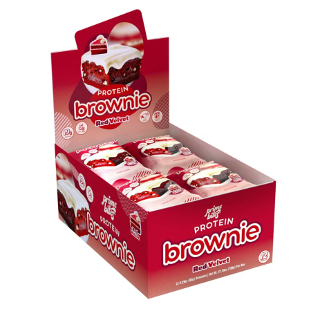 Alpha Prime Protein Brownie, Red Velvet, Prajitura Proteica Cu Aroma De Red Velvet, 65 G [1]