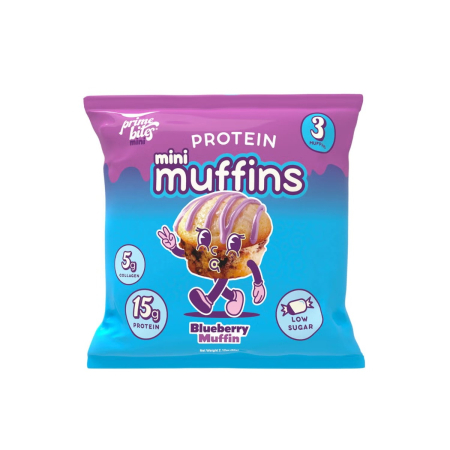 Suplimente alimentare - Alpha Prime Protein Mini Muffins, Briose Proteice Cu Aroma De Afine, 60 G