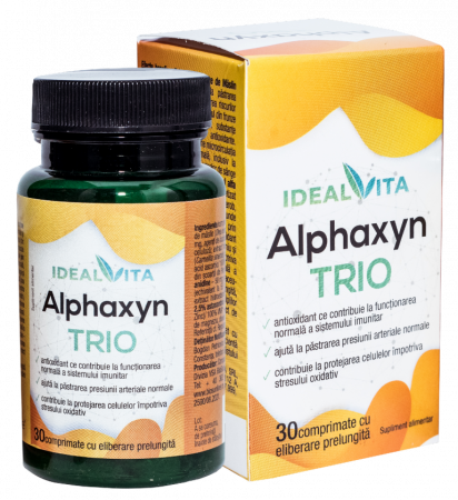 Capsule/comprimate/siropuri - ALPHAXYN  TRIO * 30 cp eliberare prelungita (energie, tonic vascular, tiroida sanatoasa)