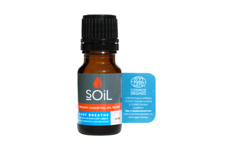 Uleiuri Esentiale - Amestec de Uleiuri Esentiale Easy Breathe Pure 100%25 Organice ECOCERT 10 ml | Blend Respiratie Usoara SOiL