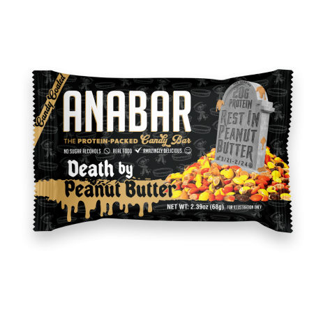 Suplimente alimentare - Anabar Protein Candy Bar - Peanut Butter, Baton Proteic Cu Aroma De Bomboane Cu Unt De Arahide , 68 G