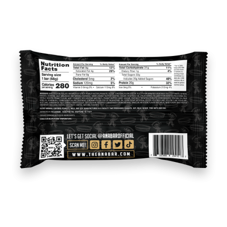 Anabar Protein Candy Bar - Peanut Butter, Baton Proteic Cu Aroma De Bomboane Cu Unt De Arahide , 68 G [1]