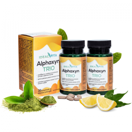 Capsule/comprimate/siropuri - Antioxidant Alphaxyn TRIO Pachet 2 flacoane