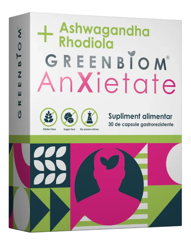 Suplimente alimentare - AnXietate ( PREBIOTIC - REDUCE STRESUL SI ANXIETATEA, IMBUNATATESTE FUNCTIA COGNITIVA)   30 cps