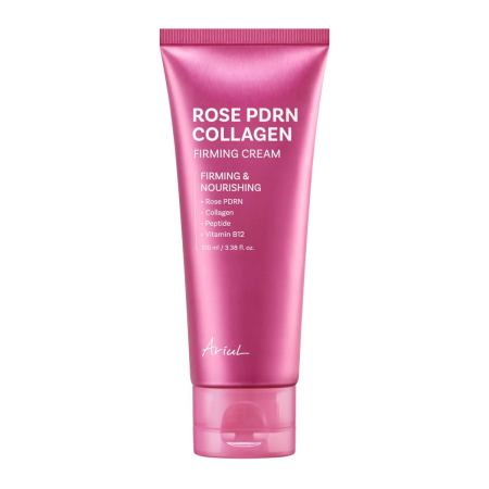 Îngrijirea Tenului - Ariul Rose PDRN Collagen Firming Cream, 100 ml – Cremă cu Rose PDRN, Colagen, Peptide și Adenozină pentru Fermitate și Hidratare