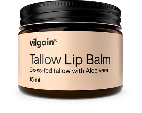 Salted Med cosmetice BIO - Balsam de buze cu seu de vită ⁠–⁠ 15 ml ⁠–⁠ Balsam hrănitor cu seu, aloe și ulei de prune pentru buze moi și hidratate