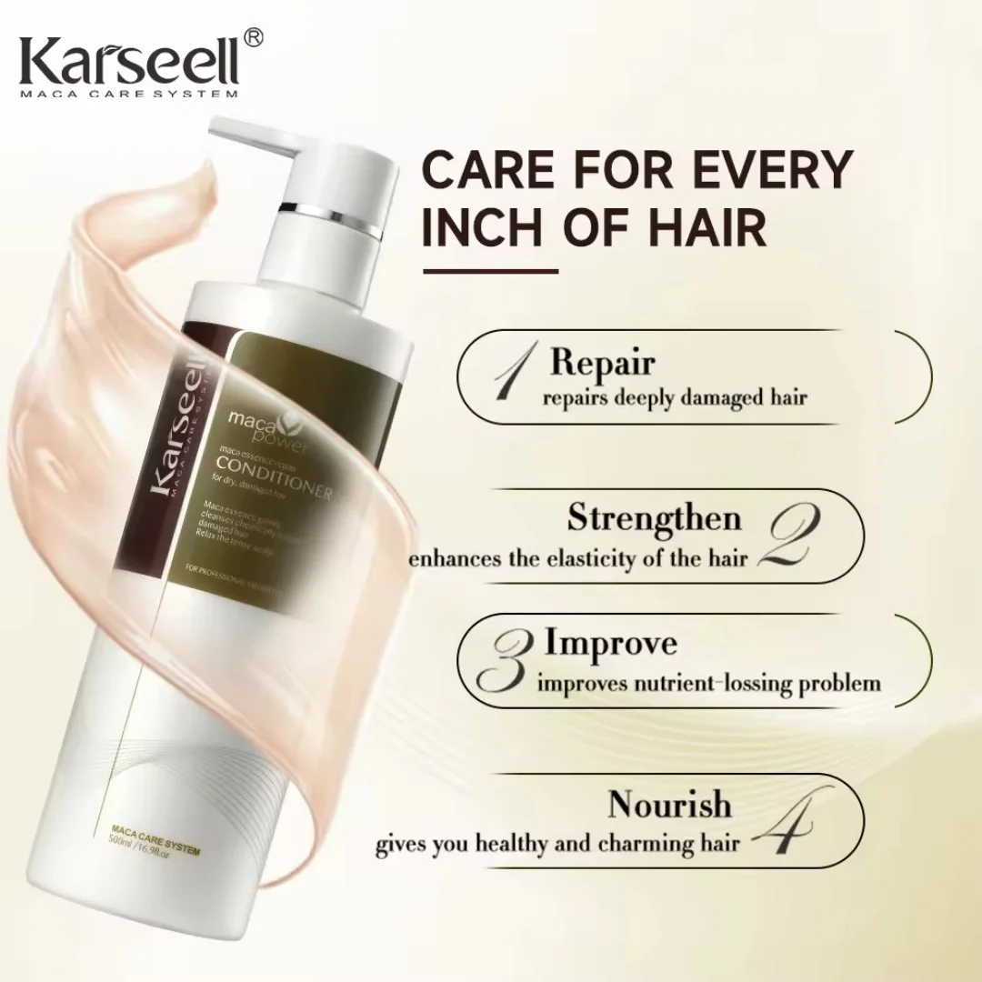 Balsam de par Karseell cu esenta de maca, excelent pentru ingrijirea parului, pentru toate tipurile de par, 500ML [1]