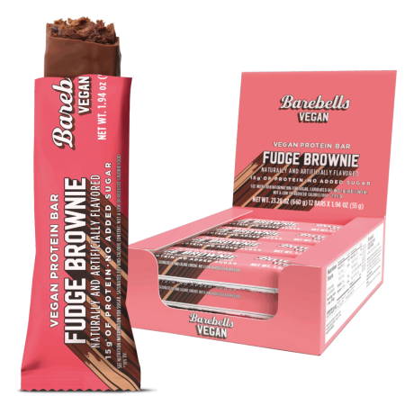 Afectiuni Frecvente - Barebells Vegan Protein Bar, Baton Proteic Vegan Cu Aroma Fudge Brownie, 55 G
