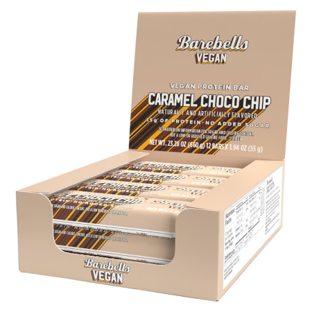 Barebells Vegan Protein Bar With Caramel Choco Chip Flavor, Baton Proteic Vegan Cu Aroma De Caramel Si Chipsuri De Ciocolata, 55 G [1]