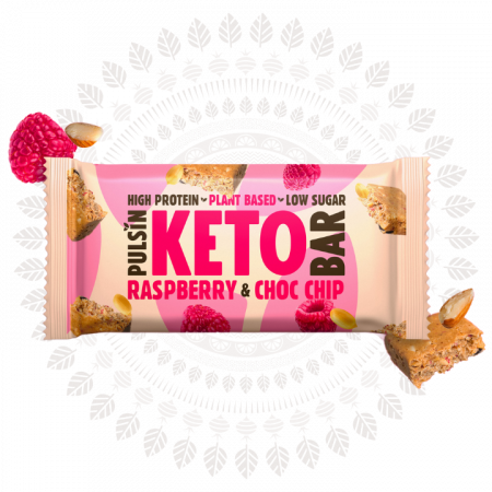 Alimente eco & bio - Baton Proteic Keto cu Ciocolata si Zmeura 50g