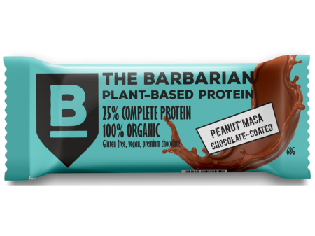 Alimente eco & bio - Baton Proteic Vegan - The Barbarian cu arahide şi maca, organic, bio