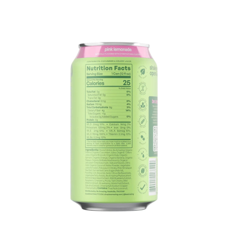 Be Amazing Greens Rtd Pink Lemonade, Bautura Revitalizanta Cu Superalimente Cu Aroma De Pink Lemonade, 355 Ml [4]