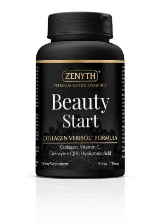 Anya és gyerek - Beauty Start, 80 capsule, nutricosmetic pentru frumusetea pielii, parului si unghiilor, 750 mg capsula, ZENYTH