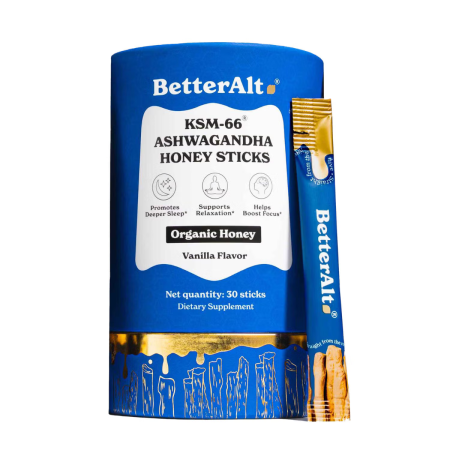 Suplimente alimentare - Better Alt Ksm-66 Ashwagandha Honey Sticks, Pliculete De Ashwagandha Si Miere, 30 Pliculete 
