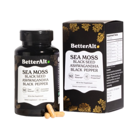 Afectiuni Frecvente - Better Alt Sea Moss, Formula Cu Alge Marine, Chimen Negru Si Ashwagandha, 120 Cps