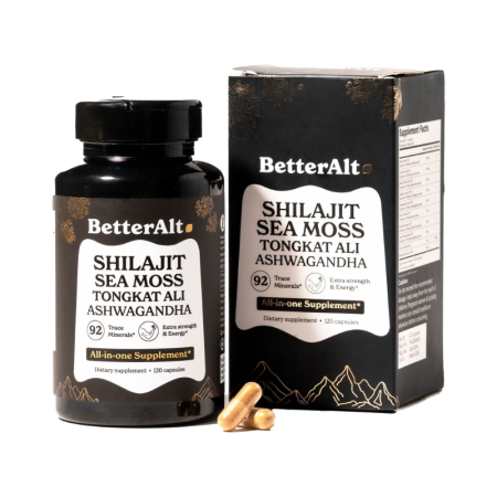 Afectiuni Frecvente - Better Alt Shilajit Sea Moss, Formula De Shilajit Cu Alge Marine, Ashwagandha Si Tongkat Ali, 120 Cps