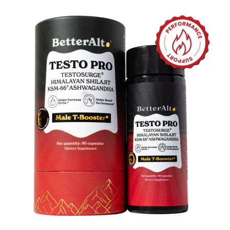 Better Alt Testo Pro, Formula Cu Shilajit Si Ashwagandha Pentru Stimularea Productiei De Testosteron, 90 Cps [1]