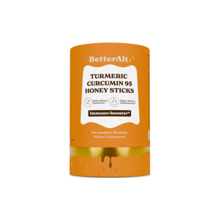 Suplimente alimentare - Better Alt Turmeric Curcumin 95 Honey Sticks, Pliculete De Turmeric Si Miere, 30 Pliculete
