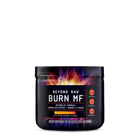 Suplimente alimentare - Beyond Raw Burn Mf, Termogenic Arzator De Grasimi Cu Aroma De Portocale Si Mango, 129 G
