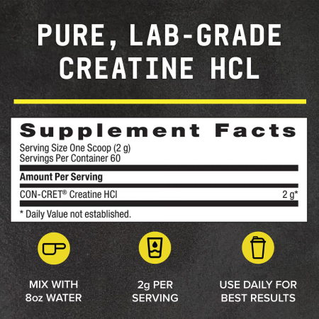 Beyond Raw Chemistry Labs Creatine Hcl, Creatina Hidroclorida, 120 G [6]