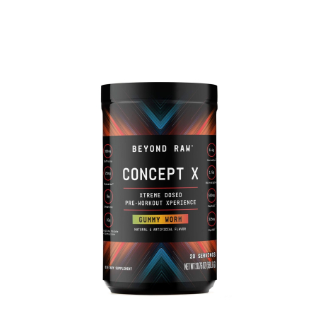 Suplimente alimentare - Beyond Raw Concept X Pre-workout, Formula Pre-workout Cu Aroma Gummy Worm, 588.6 G