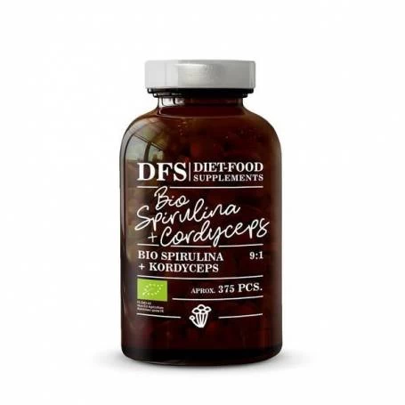 Cautare dupa forma farmaceutica - Bio Spirulina + Cordyceps - 375 tablete x 400mg, Diet Food, 150g