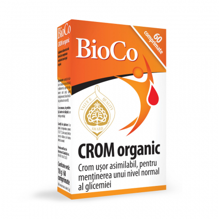Sistem imunitar - BioCo Crom Organic ( pentru mentinerea unui nivel normal al glicemiei )   60 CPM