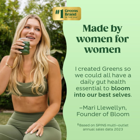 Bloom Greens & Superfoods, Amestec De Super-alimente Verzi Cu Aroma De Fructul Pasiunii Si Portocala, 141 G [4]