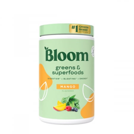 Sistem imunitar - Bloom Greens & Superfoods - Mango, Amestec de Super-Alimente Verzi cu Aroma de Mango, 141 g