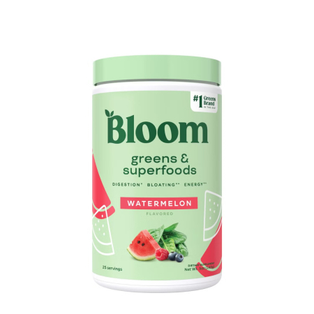 Bloom Greens & Superfoods Watermelon, Pulbere Nutritiva Cu Aroma De Pepene Verde, Suport Pentru Energie Si Detoxifiere, 142 G [0]