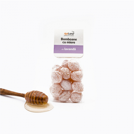 Produse Apicole - Bomboane cu miere de lavandă - 100g