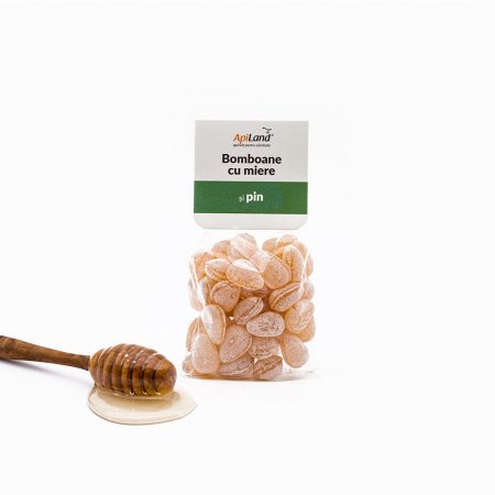 Produse Apicole - Bomboane cu miere și pin - 100g