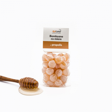 Produse Apicole - Bomboane cu miere și propolis - 100g