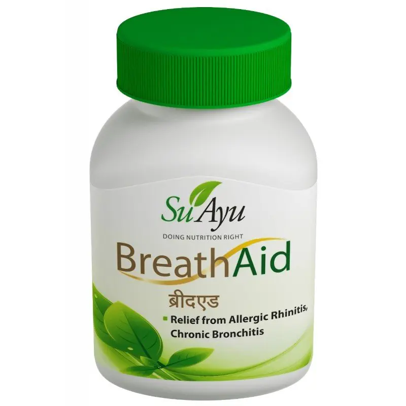 Suplimente Alergii - BreathAid -Remediu pentru Rinita Alergica Bronsita Disconfort Respirator 30 capsule 450mg