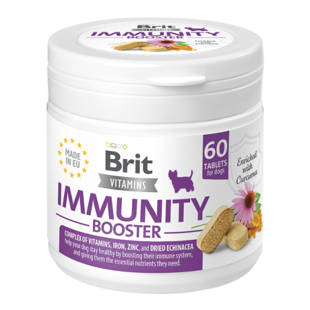 Îngrijire și Suplimente Animale - Brit Vitamins Immunity Booster 120g | Tablete Imunitate Câini cu Echinaceea