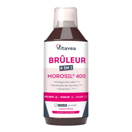 Energie & oboseală - Bruleur 4în1 Morosil® 400, arzător de grăsimi, metabolism, celulită, 500 ml, cură de 15 zile