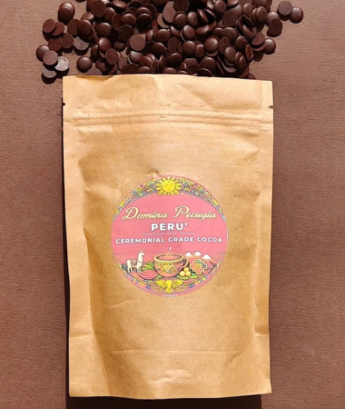 Energie & oboseală - Cacao Ceremonială Raw 100% – Discuri din Pastă Pură de Cacao (Drops) -200 g