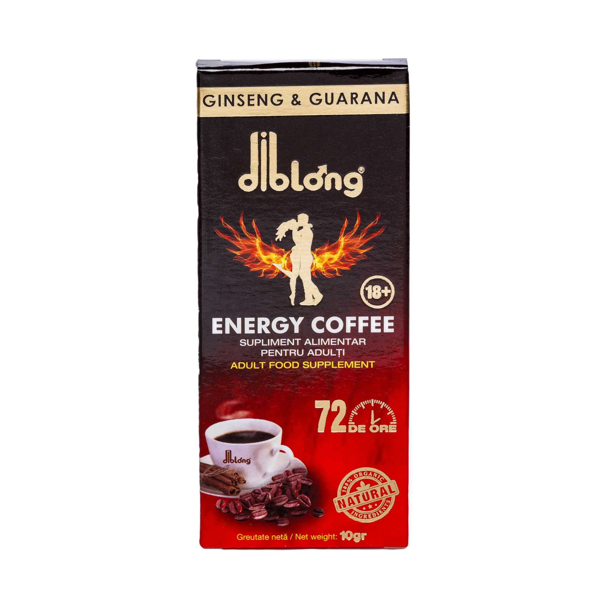 Viata sexuala - Cafea afrodisiac premium concentrat, DIBLONG GINSENG COFFEE, pentru barbati, pentru potenta, erectie, anti ejaculare precoce si cresterea libidoului, 100% natural, 10 gr